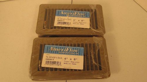 Ameriflow floor register mobile home lot of 2 456b4x8-r 4&#034; x 8&#034;