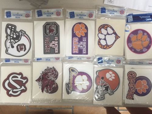 New licensed gamecock or clemson car decal you choose