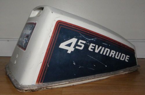 1980&#039;s evinrude 4.5 hp outboard motor engine cover /  cowling / hood