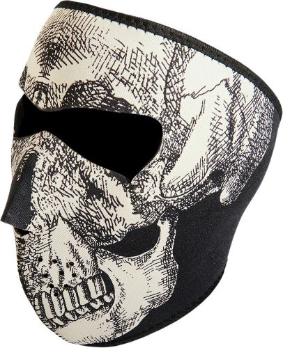 Zan headgear glow-in-the-dark skull neoprene full face mask