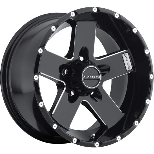 17x9 black milled moab h100 5x5 -12 wheels terra grappler g2 265/65/17 tires