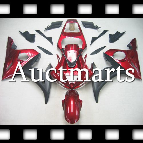 For yamaha yzf-r6 2003-2005 03 04 05 fairing plastic red burgundy black 4f49 zb