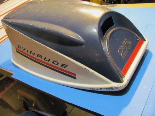 1969 25hp evinrude sportster hood cover cowl 0279041  outboard boat motor