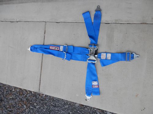 Rjs 5 point racing harness seat belts blue latch style