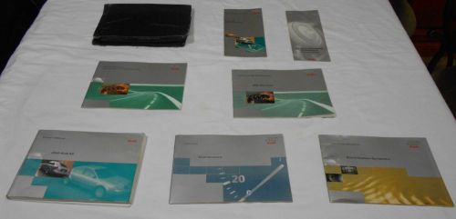 2000 audi a6, a 6 owner manual 8/pc.set &amp; black audi factory case free s/h