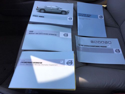 2008 volvo s60 owners manual only $27.99 plus free shipping!!