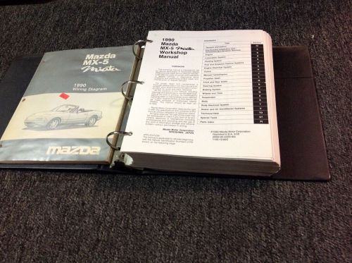 1990 mazda mx5 mx-5 miata service repair shop workshop manual set w ewd factory