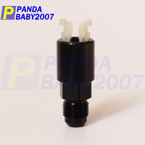 Female 5/16" quick connect fuel hose fitting male an6 -6an rail line adapter bk