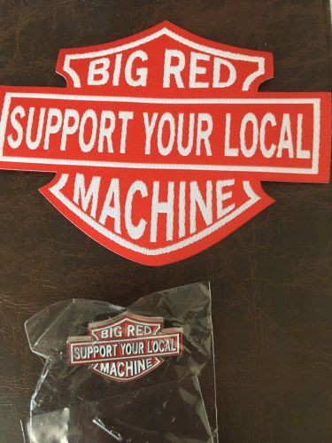 Biker’s christmas present support 81 brm vest pin badge+woven patch angel/hells