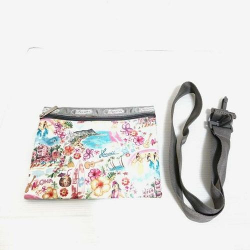 Lesportsac Boston Bag - Dark Gray Pink Multi Flower/No Body Lock Lesponylon, US $77.43, image 3