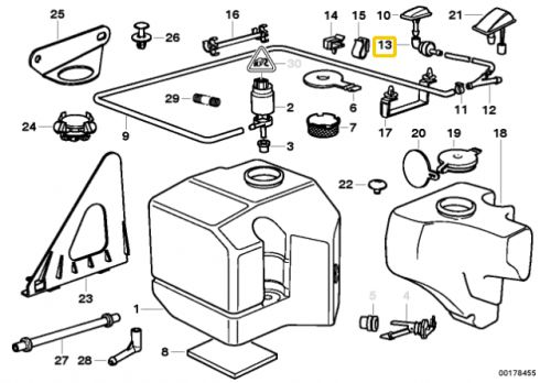 Genuine BMW E32 E34 E36 Windshield Washer Hose Check Valve 61661389040, US $12.80, image 5