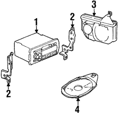 Genuine gm bracket assembly-rdo control mdl 25674630
