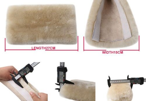 2cs/pack high-density fluffy wool auto seat belt cover for adult youth kid to...