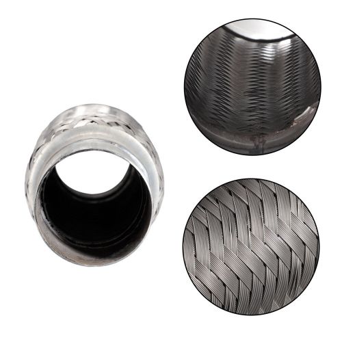 65x245mm Universal Car Exhaust Joint with Welding Extension Pipe Silver Tone, AU $37.74, image 4