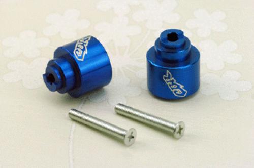 Blue bar ends hand grip handlebar end caps for honda vfr 800 1998-2008