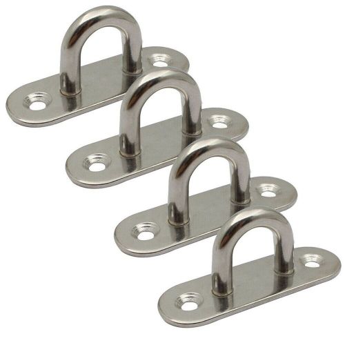 Hanging Plate Eye Plate Staple Fixed Buckle Marine Pad Ring Hook Silver, US $12.38, image 5