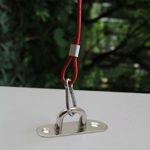 Hanging Plate Eye Plate Staple Fixed Buckle Marine Pad Ring Hook Silver, US $12.38, image 6