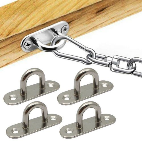 Hanging Plate Eye Plate Staple Fixed Buckle Marine Pad Ring Hook Silver, US $12.38, image 11