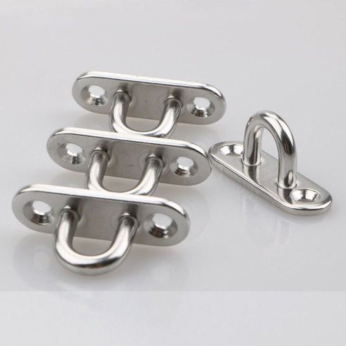 Hanging Plate Eye Plate Staple Fixed Buckle Marine Pad Ring Hook Silver, US $12.38, image 14