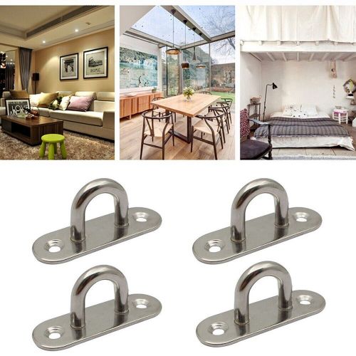 Hanging Plate Eye Plate Staple Fixed Buckle Marine Pad Ring Hook Silver, US $12.38, image 19