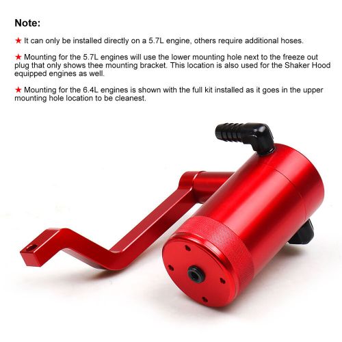 For Dodge 6.4L 2011-2021 Aluminum Alloy Billet Catch Can Car Replacement, US $79.99, image 8