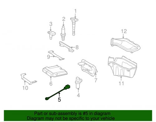 Genuine audi ignition knock (detonation) sensor 06e-905-377-j