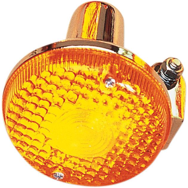 K&s dot turn signal s/f chrome amber rear fits kawasaki kz250d csr 1980-1981