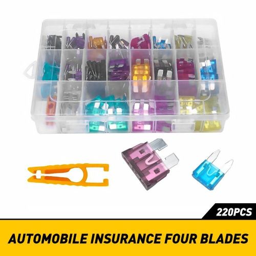 220pcs Car Blade Fuse Assortment Assorted Kit Blade Set Auto Truck Automotive, US $13.29, image 5