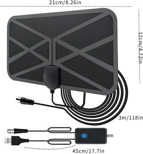 TV Antenna - for Smart Indoor, Long Range Reception Black, US $20.16, image 2