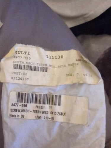 Arctic Cat Atv Black Machine Screw 8477-610 Pkg Of 10, US $19.99, image 2