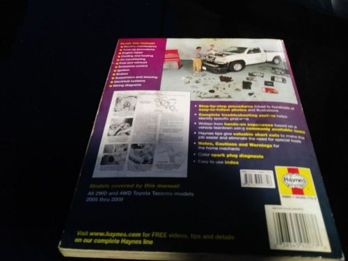 Haynes Repair Manual #92077 for Toyota Tacoma Truck 2005-2009 Pre-Owned, US $11.00, image 3
