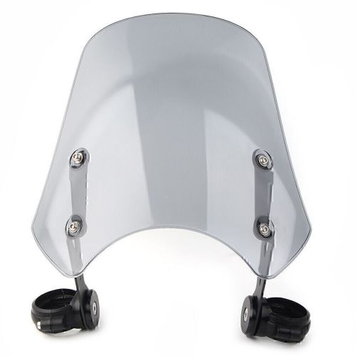 Grey Windscreen Windshield w/ Bracket for Harley Dyna/Softail XSR900 2016-2019, AU $109.14, image 2