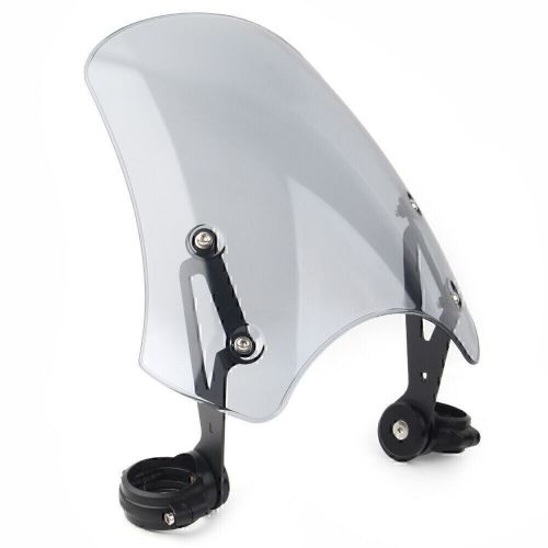 Grey Windscreen Windshield w/ Bracket for Harley Dyna/Softail XSR900 2016-2019, AU $109.14, image 3