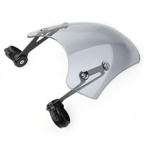 Grey Windscreen Windshield w/ Bracket for Harley Dyna/Softail XSR900 2016-2019, AU $109.14, image 4