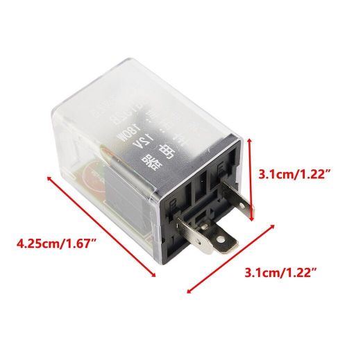 Flasher Relay Electronic Turn Signal Light 12V 3Pin 180W 1pcs Car Auto, C $10.85, image 2