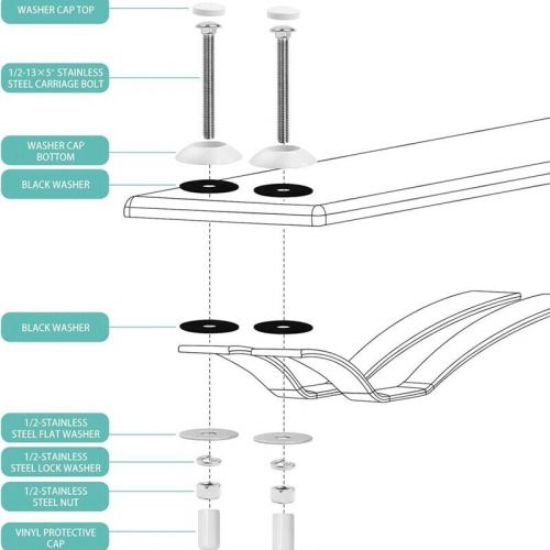 67-209-911- pool springboard kit for srsmith two hole jump3967-