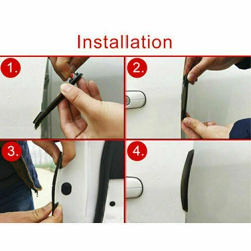 4x anti-collision guard strip cover car accessories door edge scratch protector