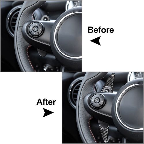 Carbon Fiber Steering Wheel Shift Paddle Fit BMW Mini Cooper F54 F55 F56 F57 F60, US $65.18, image 2