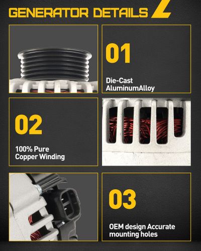 Alternator For Nissan Armada 05-07 TITAN INFINITI QX56 04-06 5.6L V8 23100-8S100, US $99.99, image 4