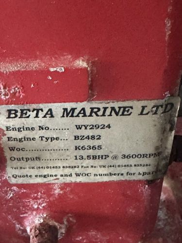 Beta Marine Bzr82 2 Cylinder Marine Diesel 13.5bhp ❗️Runs Great❗️, US $1,674.25, image 2
