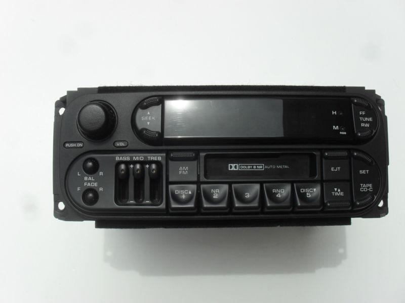 Dodge chrysler jeep radio stereo with cassette player oem