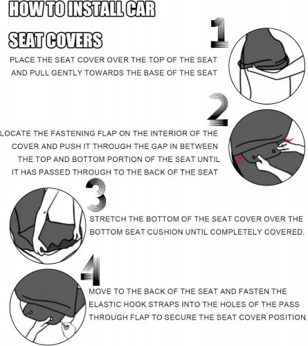 Cartoon Car Seat Covers-Cute Covers for Sedan SUV, black, US $70.04, image 3