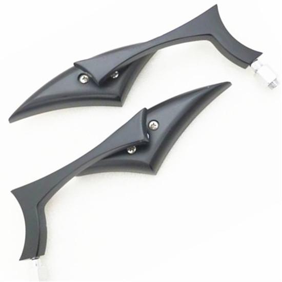 Side mirror rearview mirrors 8mm10mm thread for honda vtx vt 600 750 1100 black