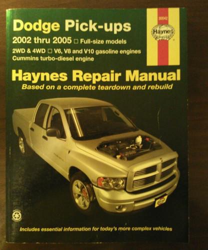 Haynes 30042 full pick manual