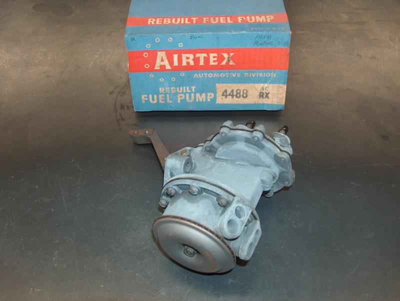 Reman 1958 pontiac ac airtex dual action mechanical fuel pump 4488 rx rebuilt