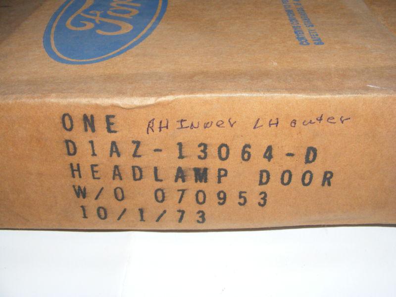 1971 FORD FULLSIZE HEAD LIGHT DOOR NOS NEW RH INNER- LH OUTER D1AZ-13064-D, US $7.49, image 5