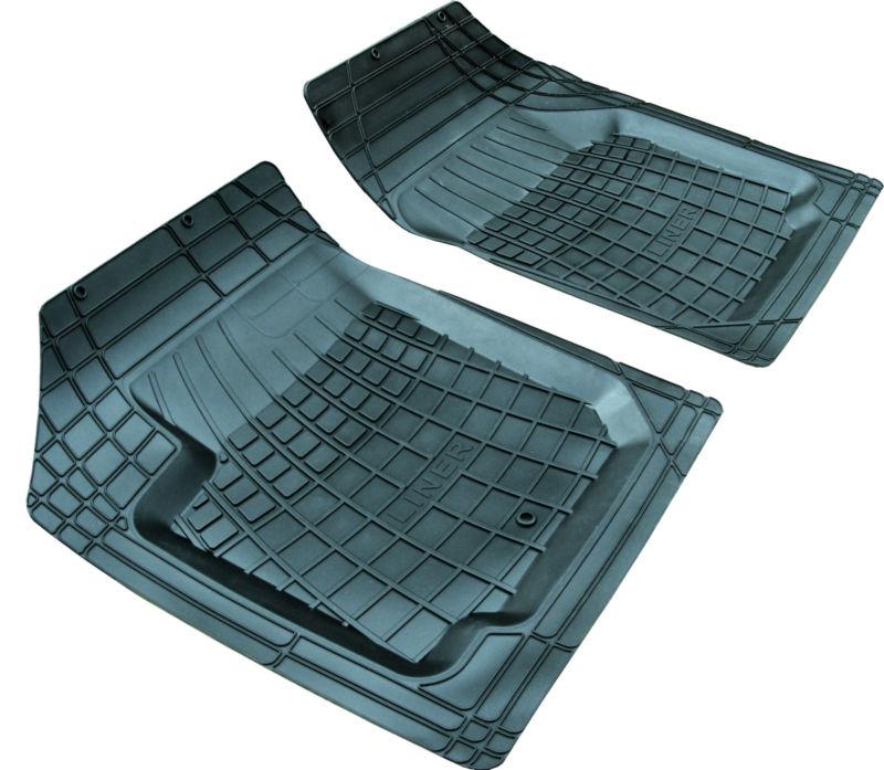 Hummer front floor liners, mats trim to fit - fits hummer h1, hummer h2, h3, h3t