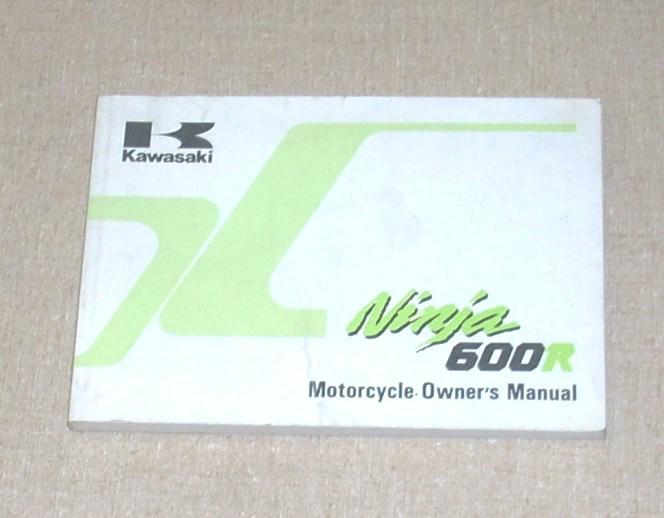 Kawasaki  zx600 ninja 600r owners manual 1993