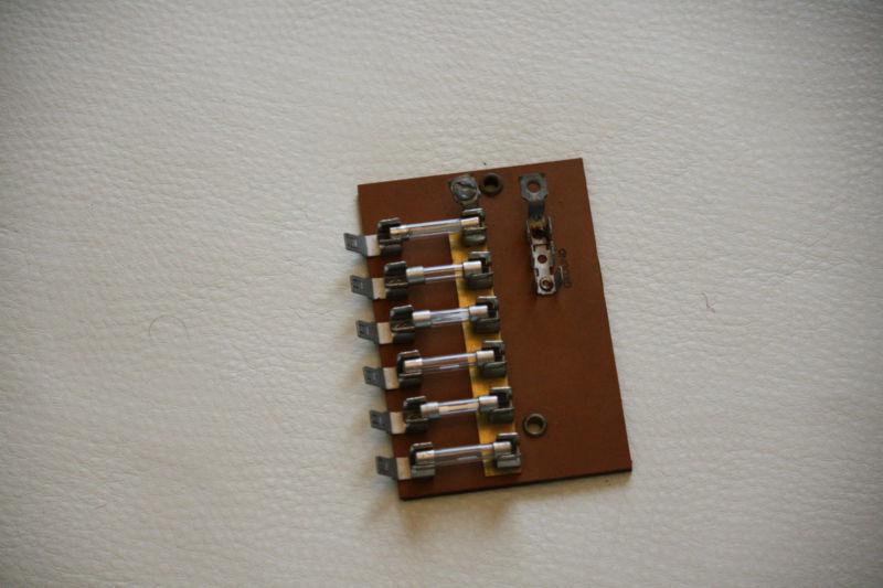 Fuse block from a 1987 bayliner with fuses