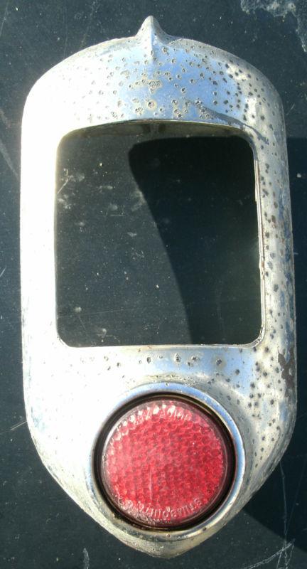 1951 51 52 chevrolet chevy fleetline tail light bezel rat rod hot chrome oem 